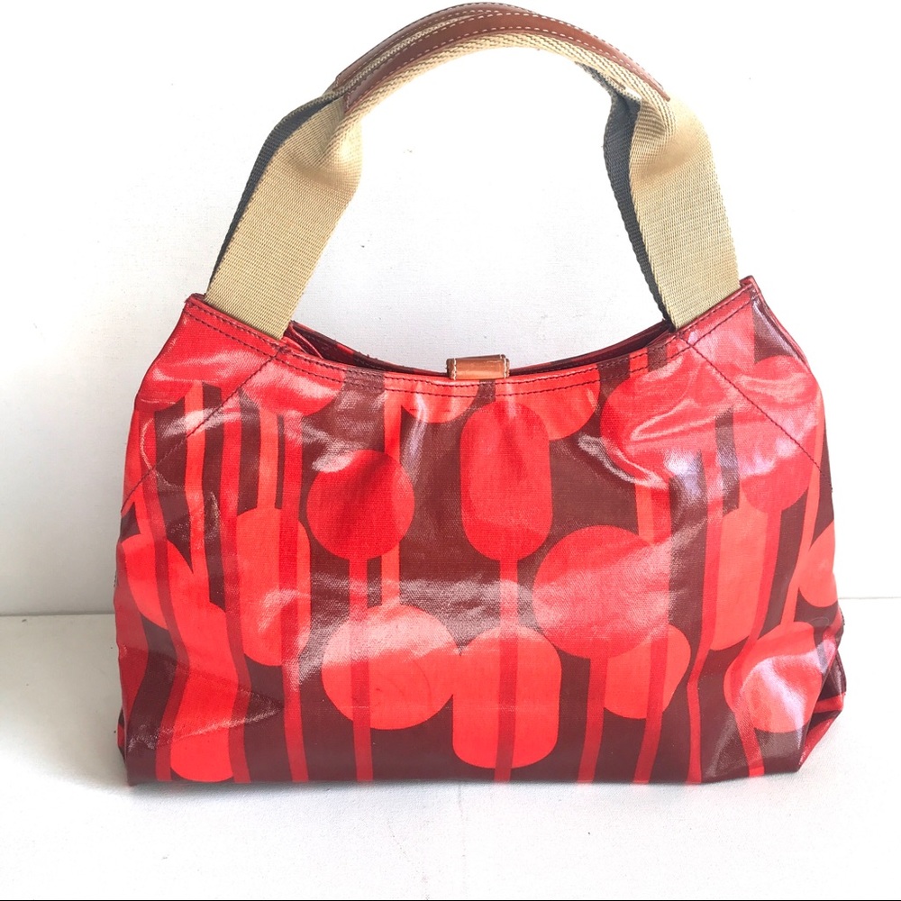 ORLA KIELY red mod purse Bag Holdall trees